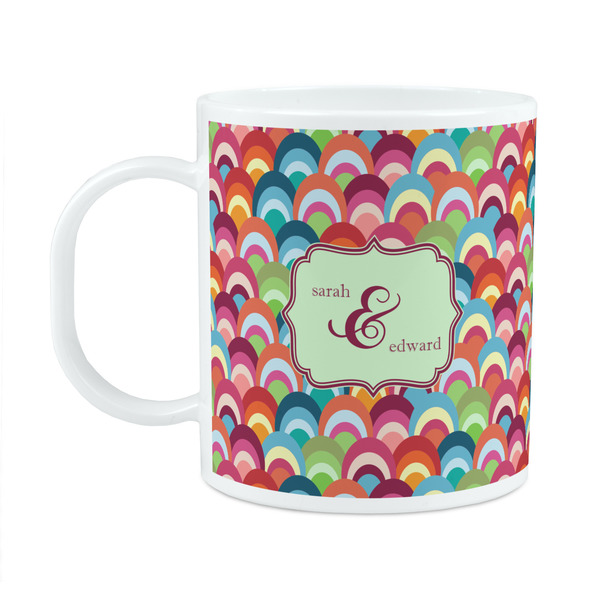 Custom Retro Fishscales Plastic Kids Mug (Personalized)