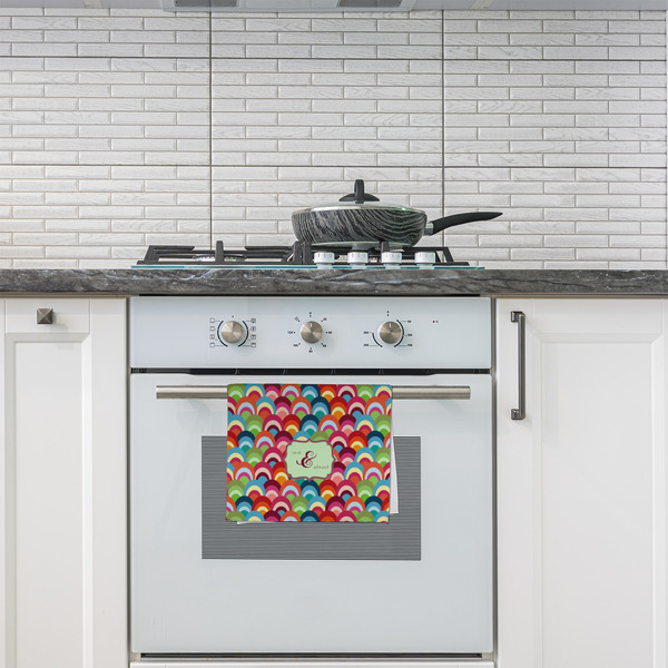 Retro Fishscales Kitchen Towel - Poly Cotton - Lifestyle