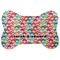 Retro Fishscales Bone Shaped Dog Food Mat (Personalized)