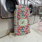 Retro Fishscales Large Laundry Bag - In Context