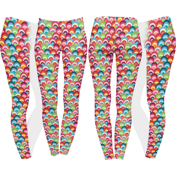 Retro Fishscales Leggings Turn Around - Apvl