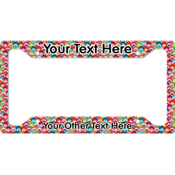 Retro Fishscales License Plate Frame - Style A (Personalized)