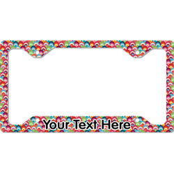 Retro Fishscales License Plate Frame - Style C (Personalized)
