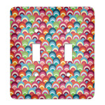 Retro Fishscales Light Switch Cover (2 Toggle Plate)