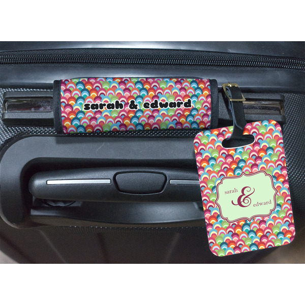 Retro Fishscales Luggage Wrap & Tag