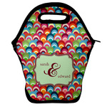 Retro Fishscales Lunch Bag w/ Couple's Names