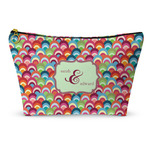 Retro Fishscales Makeup Bag - Small - 8.5"x4.5" (Personalized)