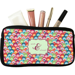 Retro Fishscales Makeup / Cosmetic Bag (Personalized)