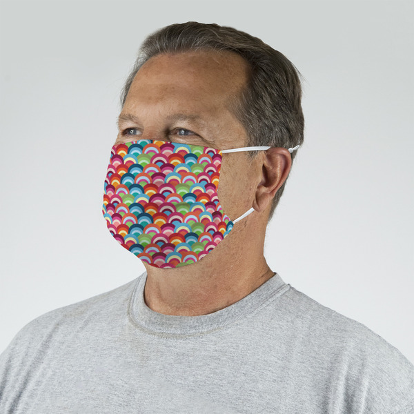 Retro Fishscales Mask - Quarter View on Guy