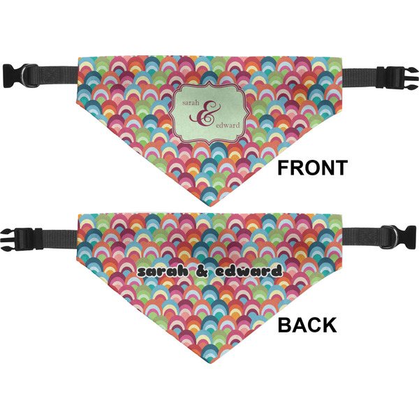 Retro Fishscales Medium Dog Bandana Approval