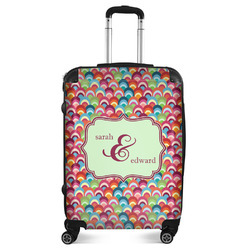 Retro Fishscales Suitcase - 24" Medium - Checked (Personalized)