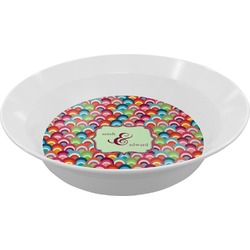 Retro Fishscales Melamine Bowl (Personalized)