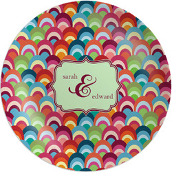 Retro Fishscales Melamine Plate (Personalized)