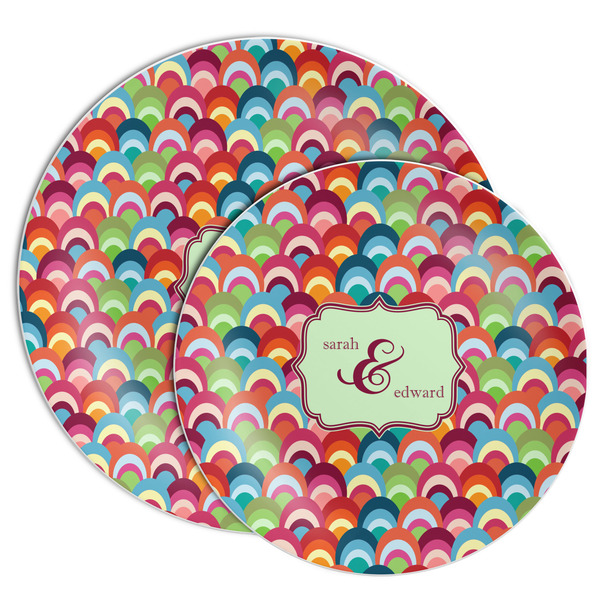 Retro Fishscales Melamine Plates - PARENT/MAIN
