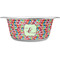 Retro Fishscales Stainless Steel Dog Bowl - Large (Personalized)