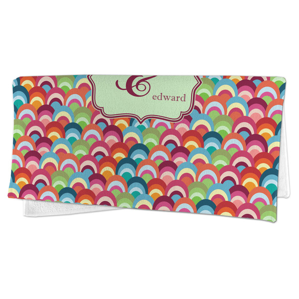 Retro Fishscales Microfiber Dish Rag - FOLDED (half)