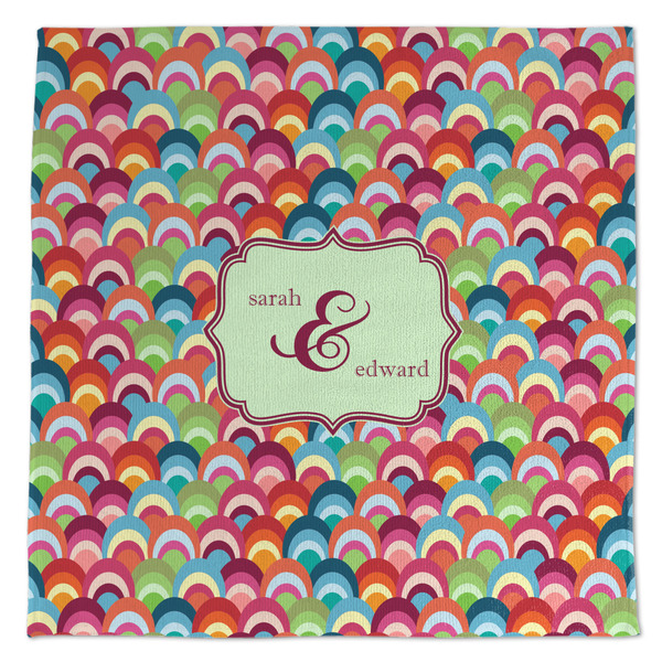 Custom Retro Fishscales Microfiber Dish Towel (Personalized)