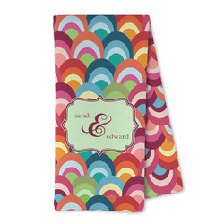 Retro Fishscales Kitchen Towel - Microfiber (Personalized)