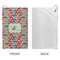 Retro Fishscales Microfiber Golf Towels - Small - APPROVAL