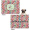 Retro Fishscales Microfleece Dog Blanket - Regular - Front & Back