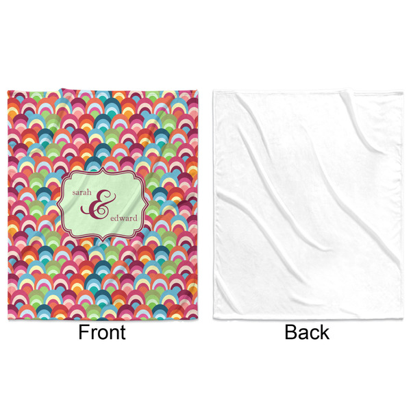 Retro Fishscales Minky Blanket - 50"x60" - Single Sided - Front & Back