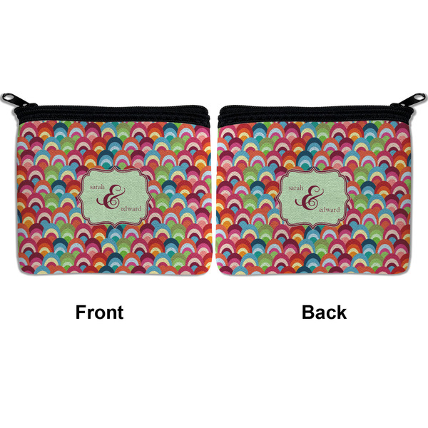 Retro Fishscales Neoprene Coin Purse - Front & Back (APPROVAL)