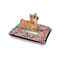 Retro Fishscales Outdoor Dog Beds - Small - IN CONTEXT