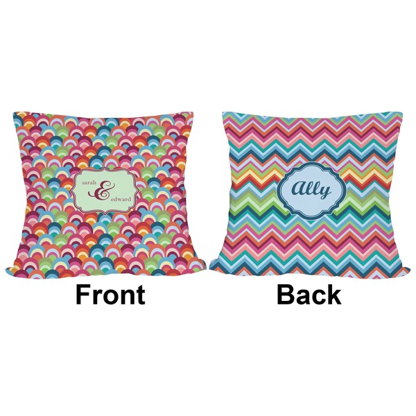 Retro Fishscales Outdoor Pillow - 18x18