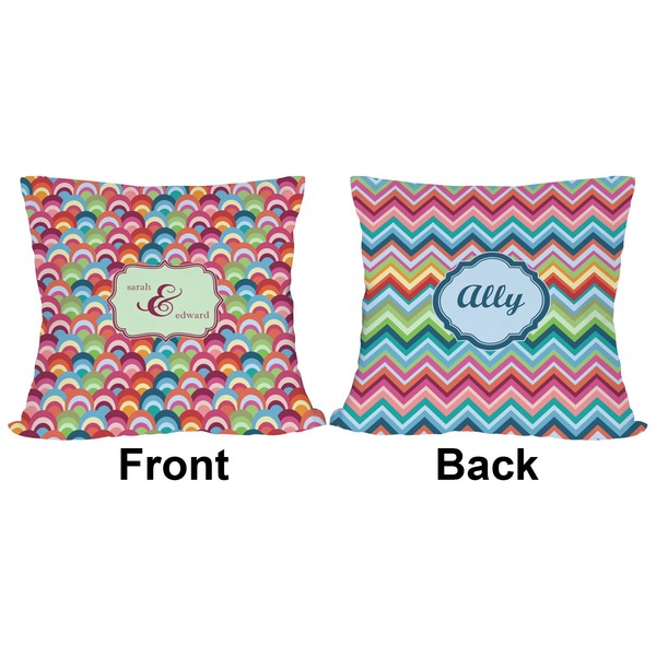 Retro Fishscales Outdoor Pillow - 20x20