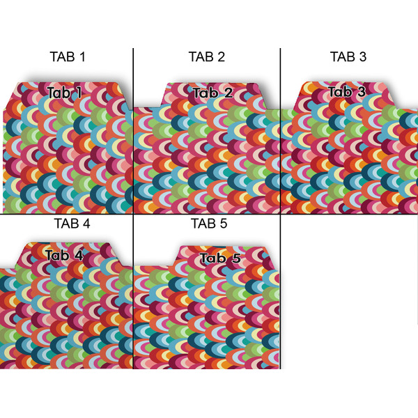 Retro Fishscales Page Dividers - Set of 5 - Approval