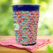 Retro Fishscales Party Cup Sleeves - with bottom - Lifestyle