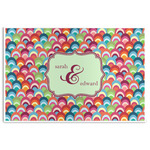 Retro Fishscales Disposable Paper Placemats (Personalized)