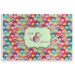 Retro Fishscales Disposable Paper Placemats (Personalized)