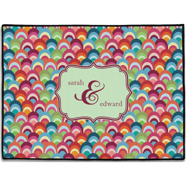 Custom Retro Fishscales Door Mat (Personalized)