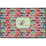 Retro Fishscales Door Mat - 36"x24" (Personalized)