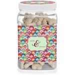 Retro Fishscales Dog Treat Jar (Personalized)