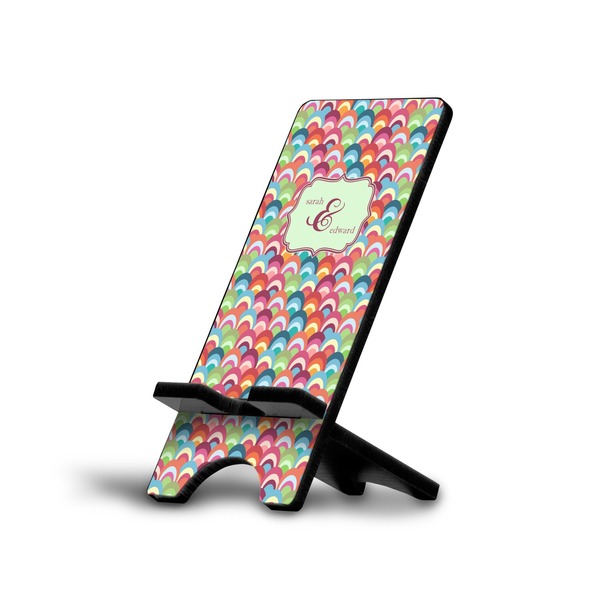 Custom Retro Fishscales Cell Phone Stand (Large) (Personalized)