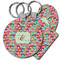 Retro Fishscales Plastic Keychain (Personalized)