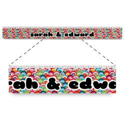 Retro Fishscales Plastic Ruler - 12" (Personalized)