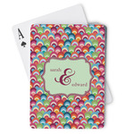 Retro Fishscales Playing Cards (Personalized)