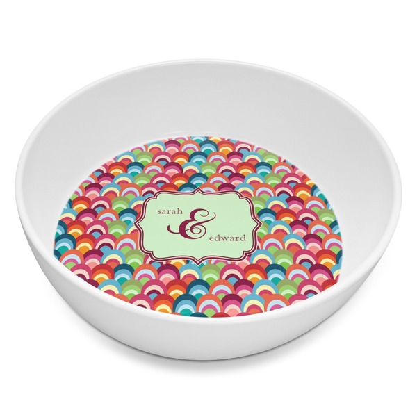 Custom Retro Fishscales Melamine Bowl - 8 oz (Personalized)