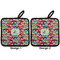 Retro Fishscales Pot Holders - Set of 2 APPROVAL