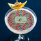 Retro Fishscales Printed Drink Topper - Large - In Context