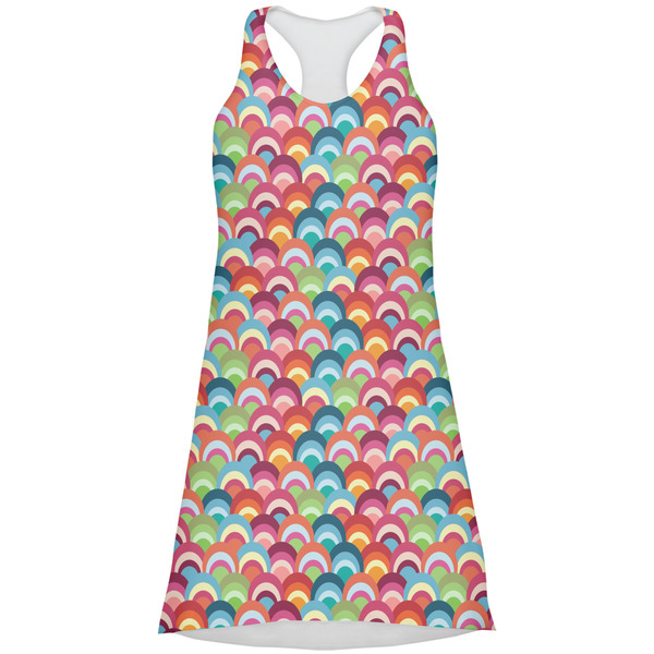 Custom Retro Fishscales Racerback Dress - X Large