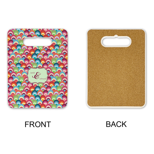 Retro Fishscales Rectangle Trivet with Handle - APPROVAL