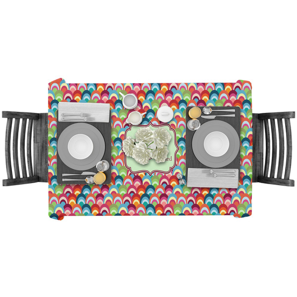 Retro Fishscales Rectangular Tablecloths - LIFESTYLE