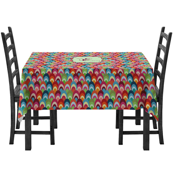Custom Retro Fishscales Tablecloth (Personalized)