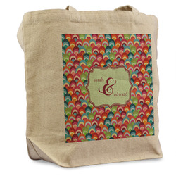 Retro Fishscales Reusable Cotton Grocery Bag - Single (Personalized)