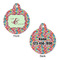 Retro Fishscales Round Pet ID Tag - Large - Approval