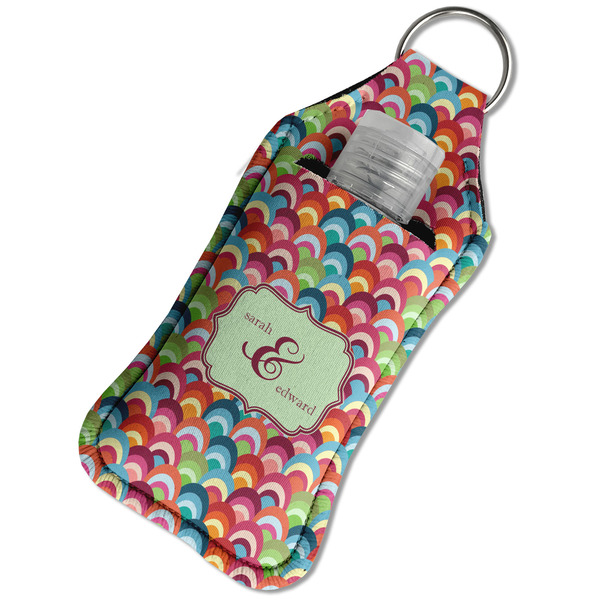 Retro Fishscales Sanitizer Holder Keychain - Large in Case